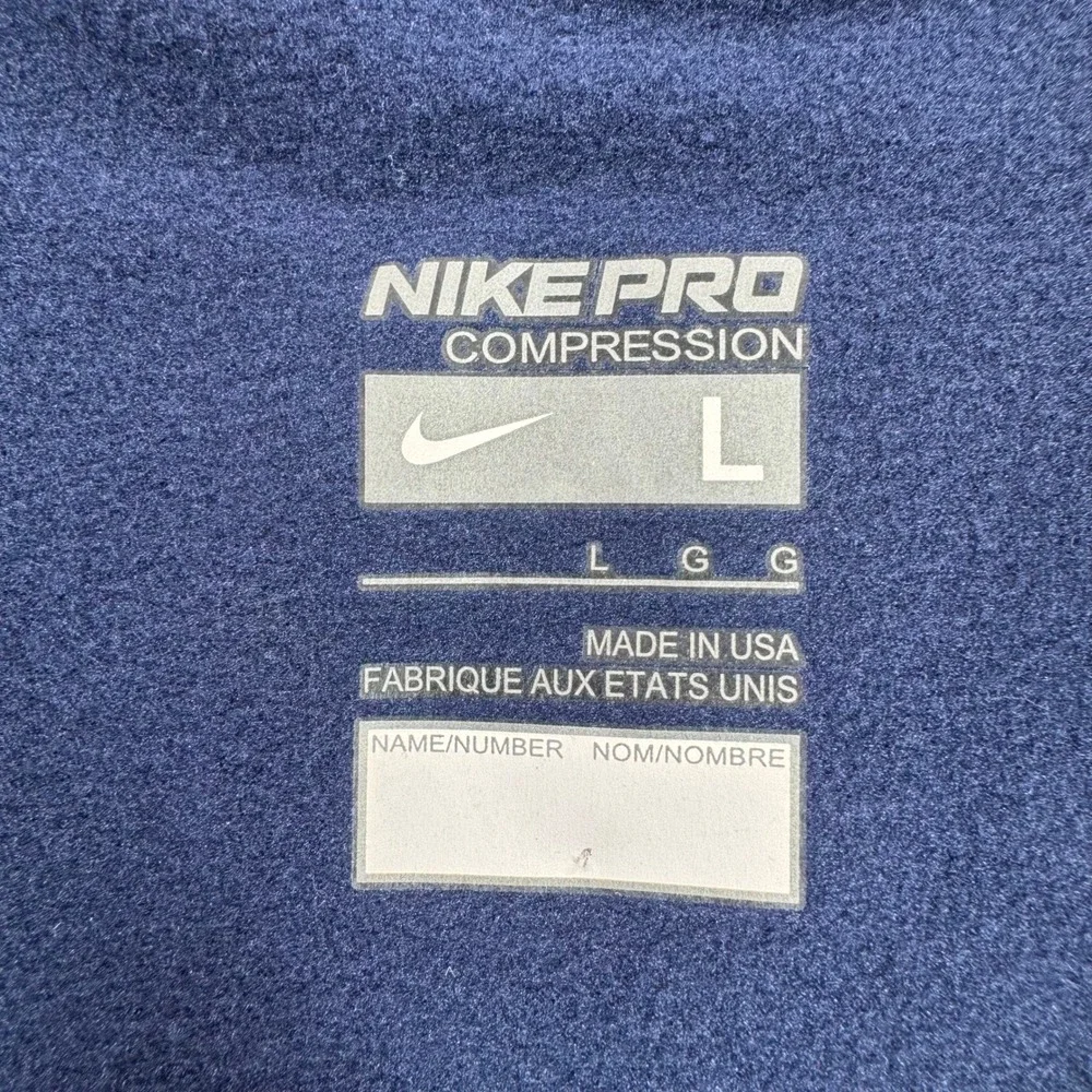 Nike Pro Compression Stay Warm Mens Navy Blue Leggings 259864-419 L NEW